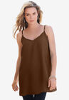 V-Neck Cami, CHOCOLATE, hi-res image number null