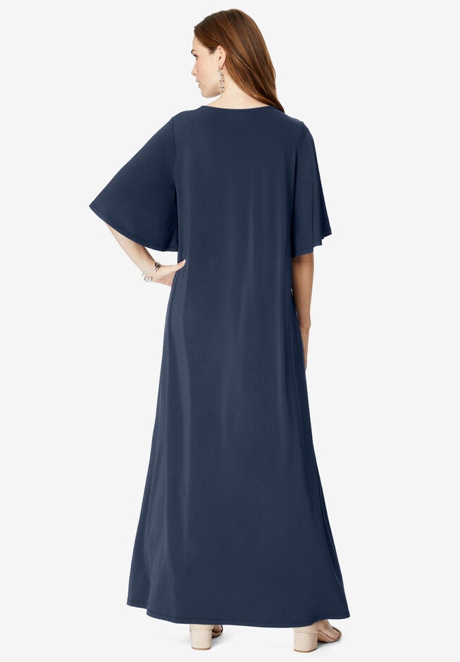 Keyhole Hi-Low Midi Dress, , on-hover image number null