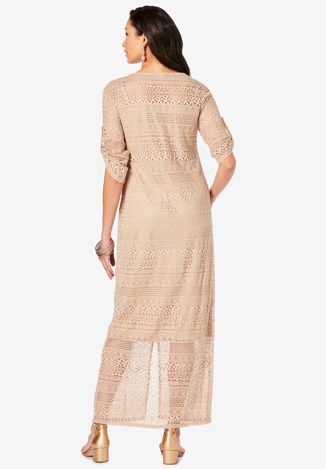 Embellished Lace Maxi, , on-hover image number 1