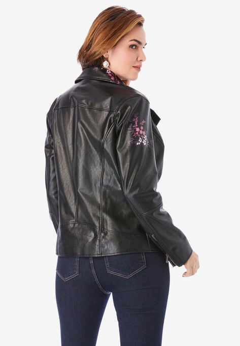 Floral Moto Jacket, , on-hover image number null