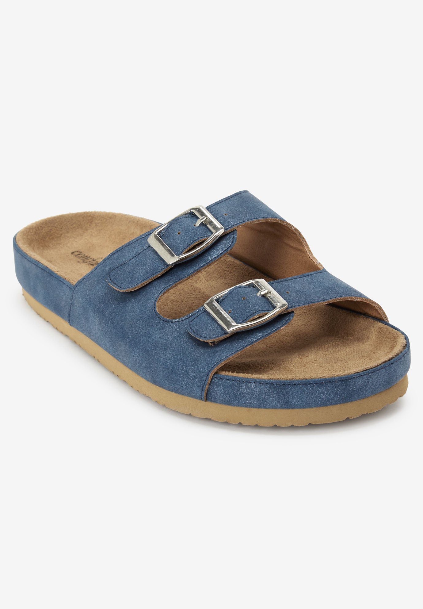 extra wide womens slides