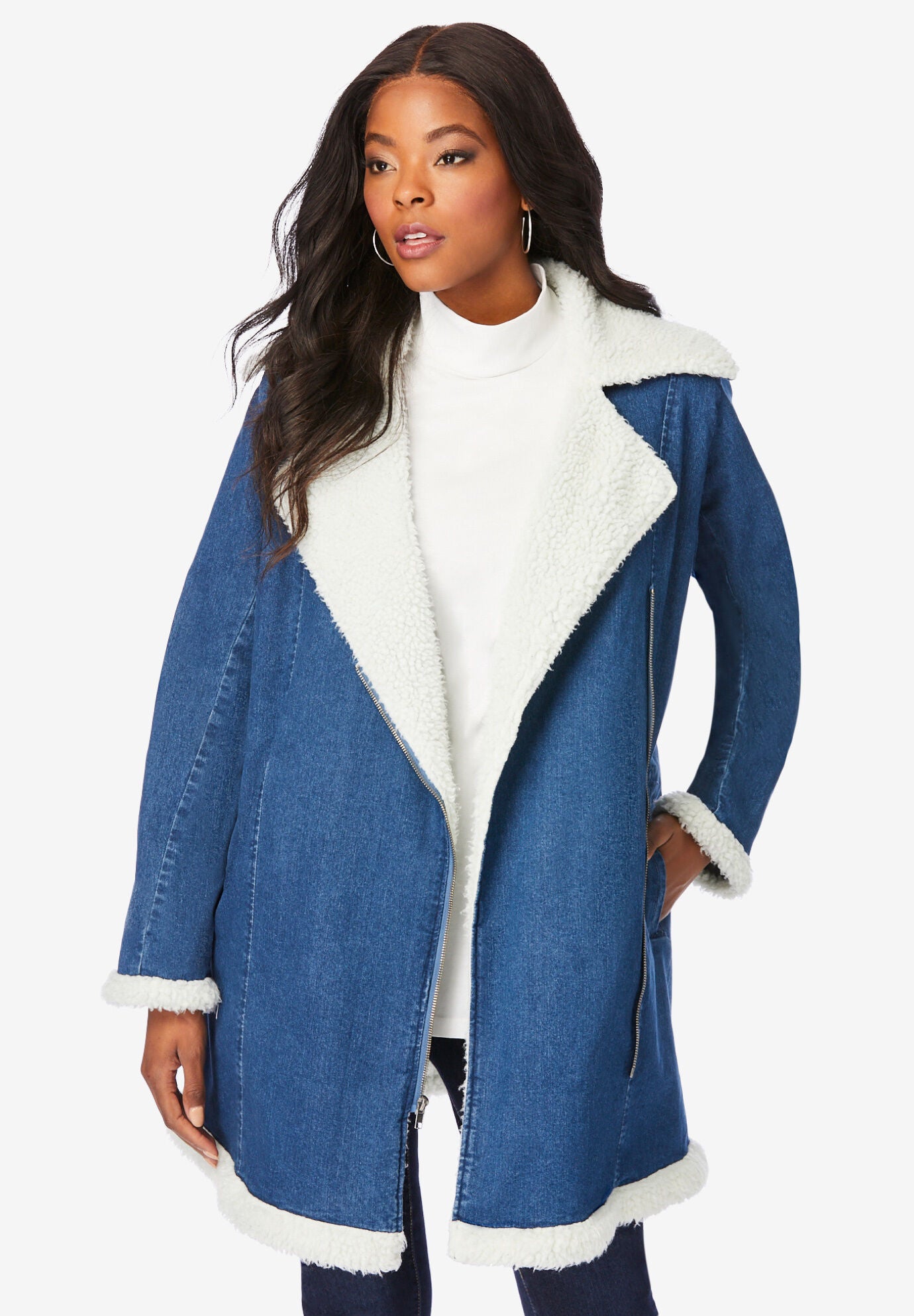Wool lined denim jacket womens new arrivals