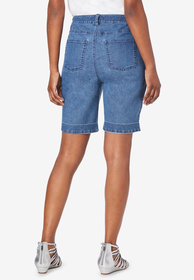 Floral Embroidered Short, , on-hover image number null