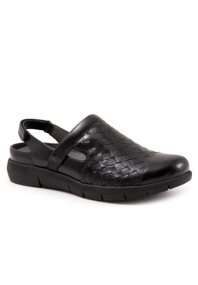 Salina Woven Mules by SoftWalk®, BLACK, hi-res image number 0