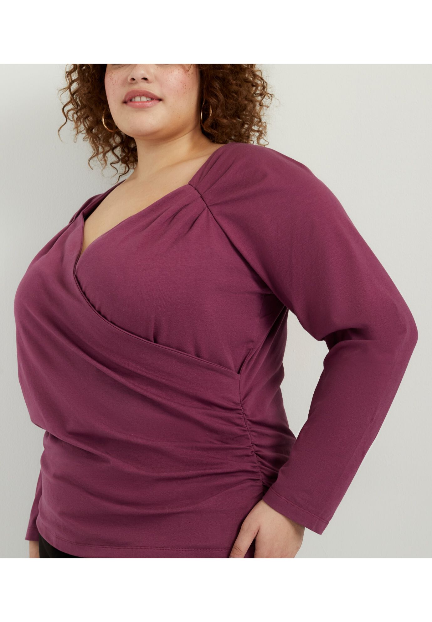Faux Wrap Top, , alternate image number 2