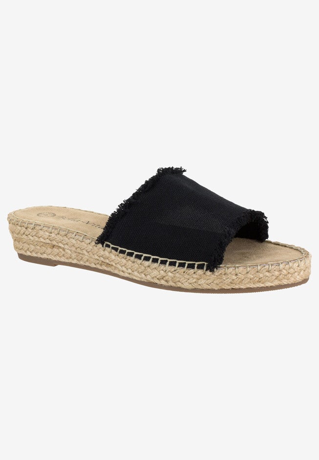 Cher II Espadrille , BLACK LINEN, hi-res image number null