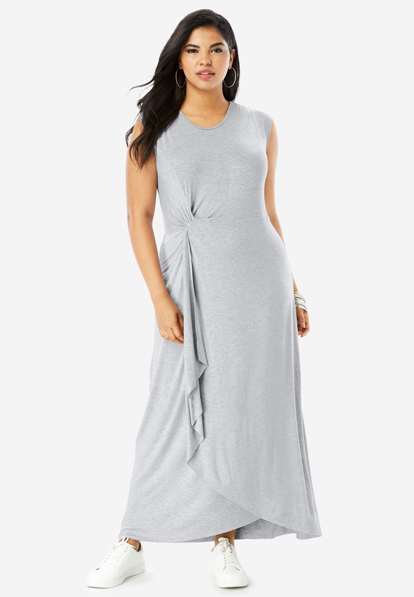 side knot maxi dress