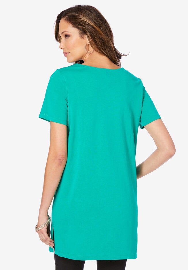 Lace-Applique Ultimate Tunic, , on-hover image number null