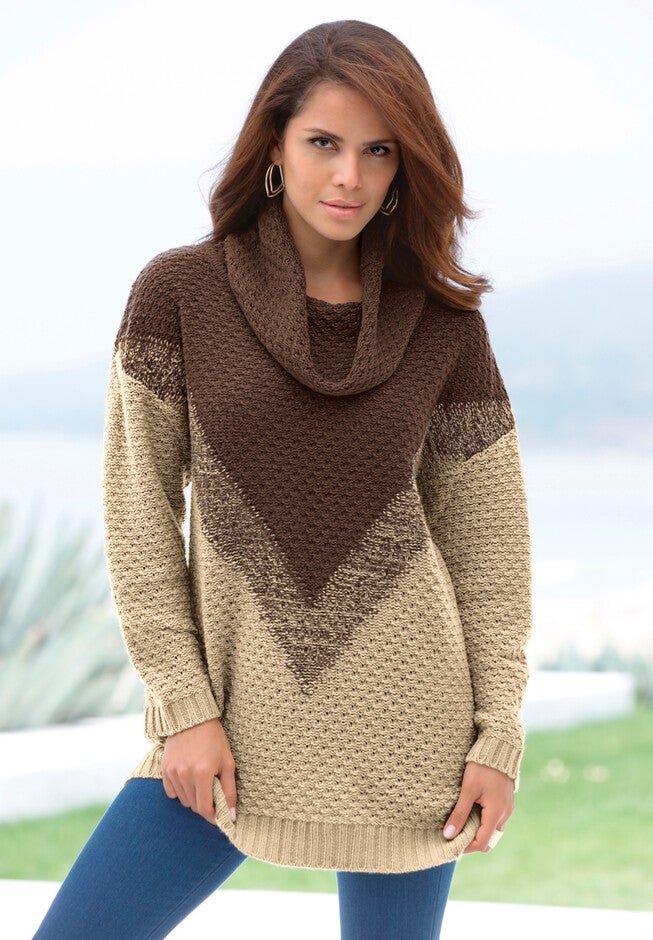 Ombre Pattern Sweater, , alternate image number null