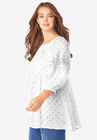 Square-Neck Crinkle Big Shirt, , alternate image number null