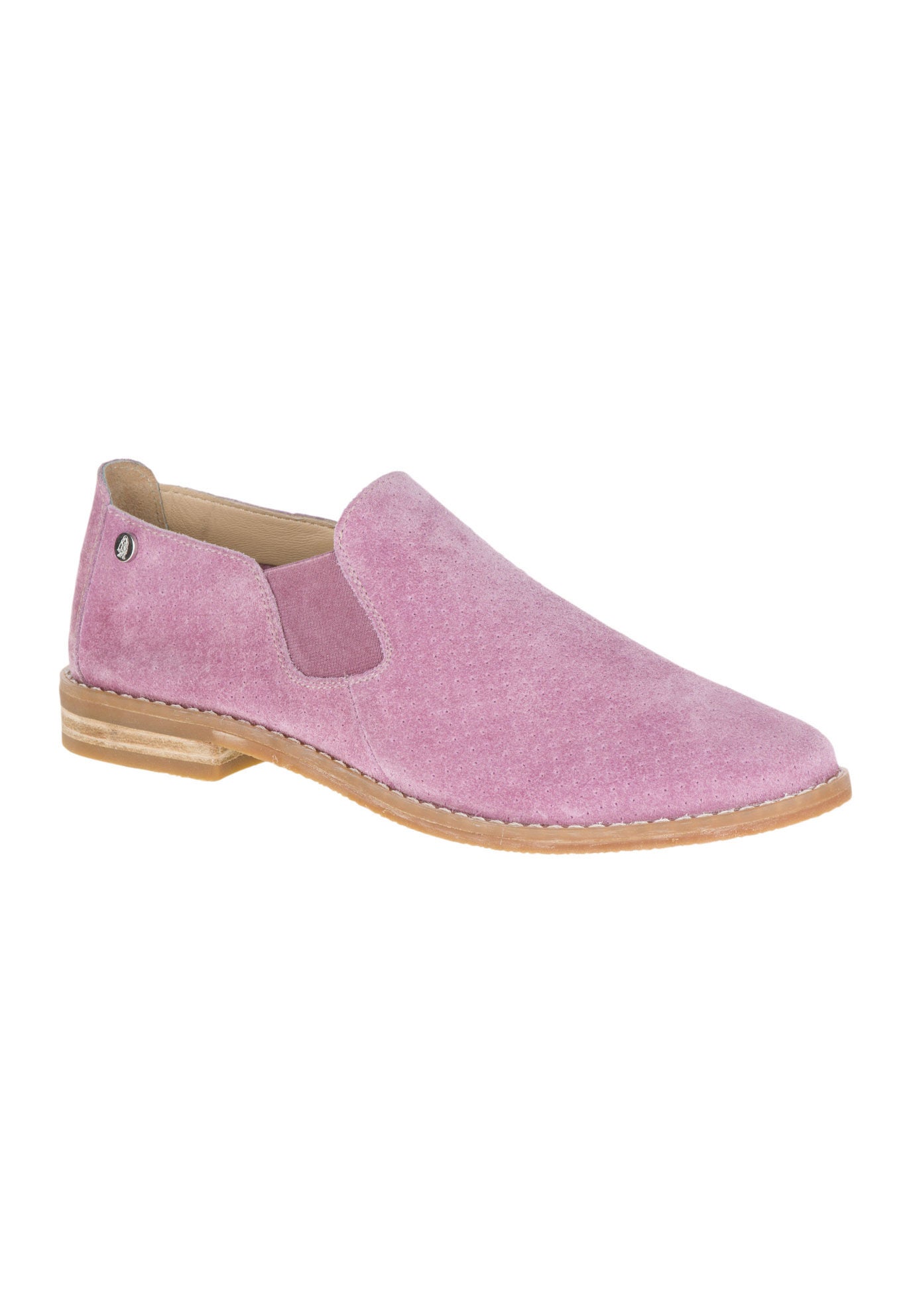 Analise Clever Loafer by Hush Puppies&reg;, DUSTY ORCHID SUEDE, hi-res image number 0