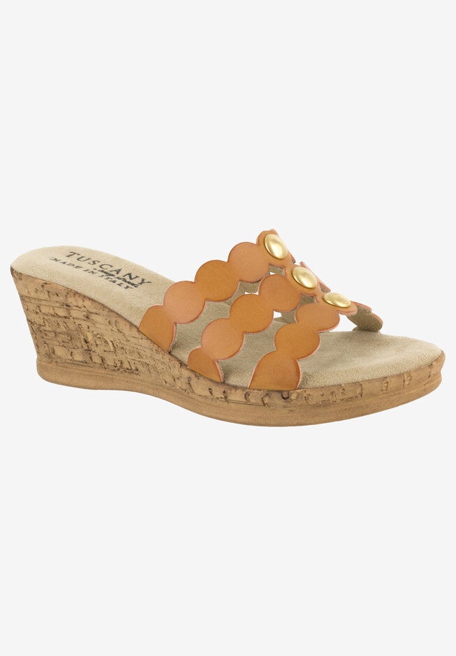 Torina Tuscany Wedge by Easy Street®, TAN, hi-res image number null