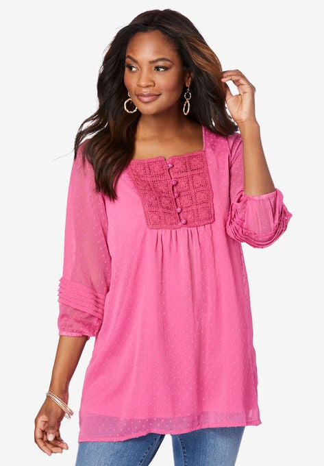 Emma Crochet Tunic, VINTAGE ROSE, hi-res image number null
