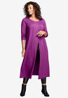 Front-Slit Ultra Femme Tunic, PURPLE MAGENTA, hi-res image number null