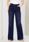 Wide-Leg Jean With Invisible Stretch By Denim 24/7, , alternate image number null