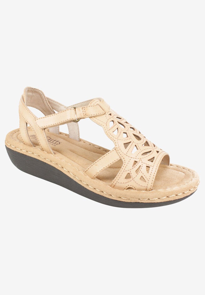 Chambray Sandal , STONE BURNISHED SMOOTH, hi-res image number null