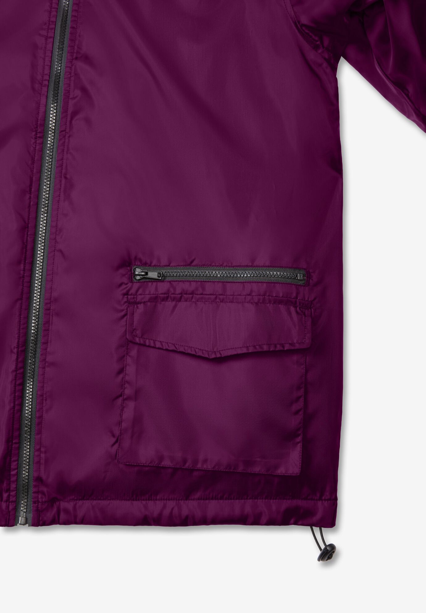 Plus Size Hooded Nylon Jacket, , alternate image number 8