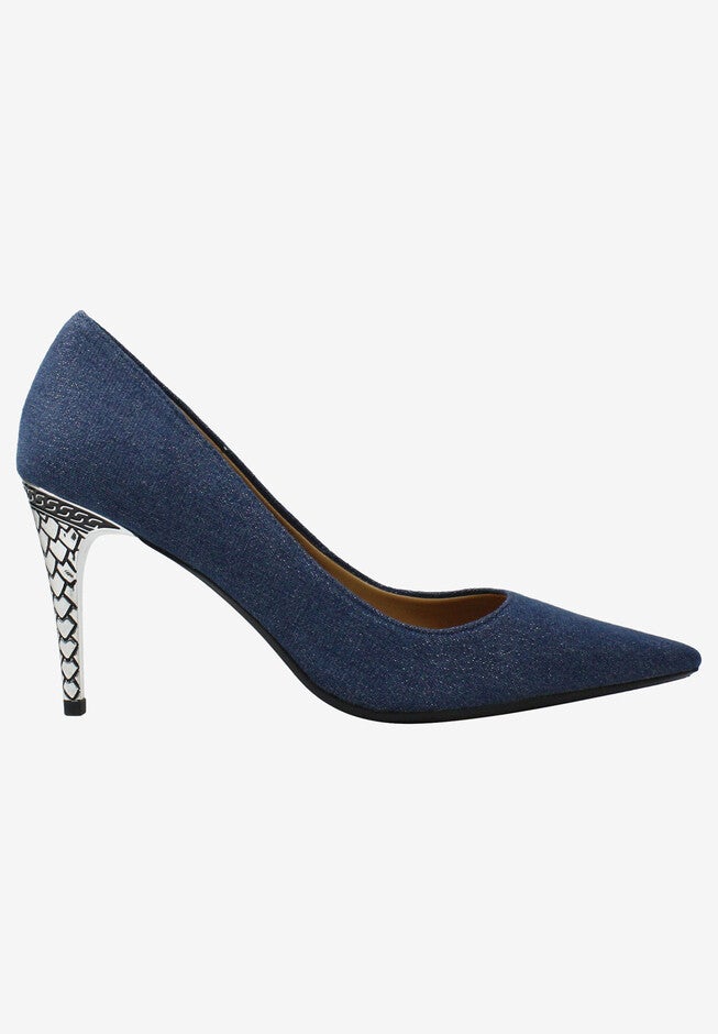 Maressa Pump by J. Renee®, BLUE DENIM, hi-res image number 0