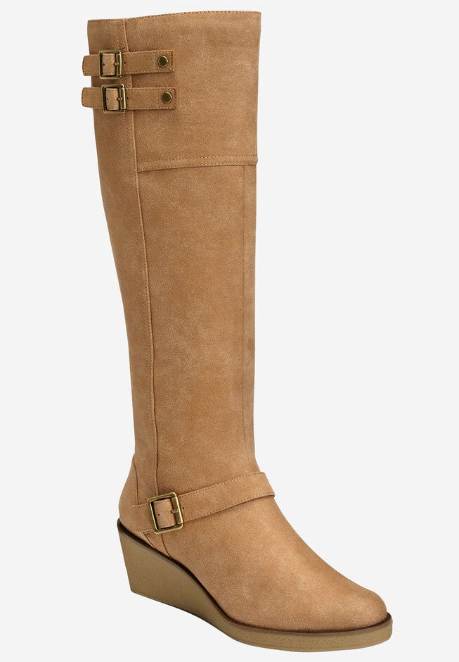 Robbins Egg Boot by A2 by Aerosoles®, TAN FABRIC, hi-res image number 0