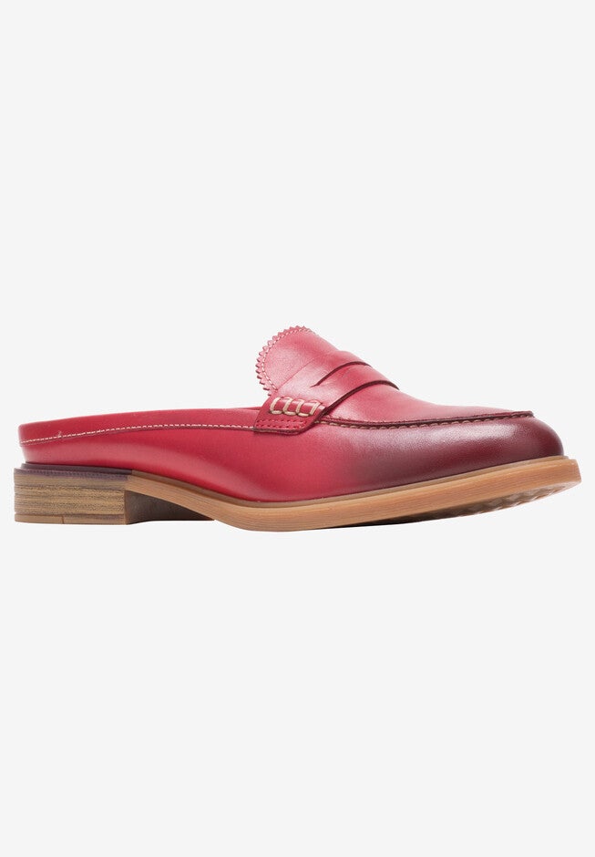 Bailey Penny Mule , RED LEATHER, hi-res image number 0
