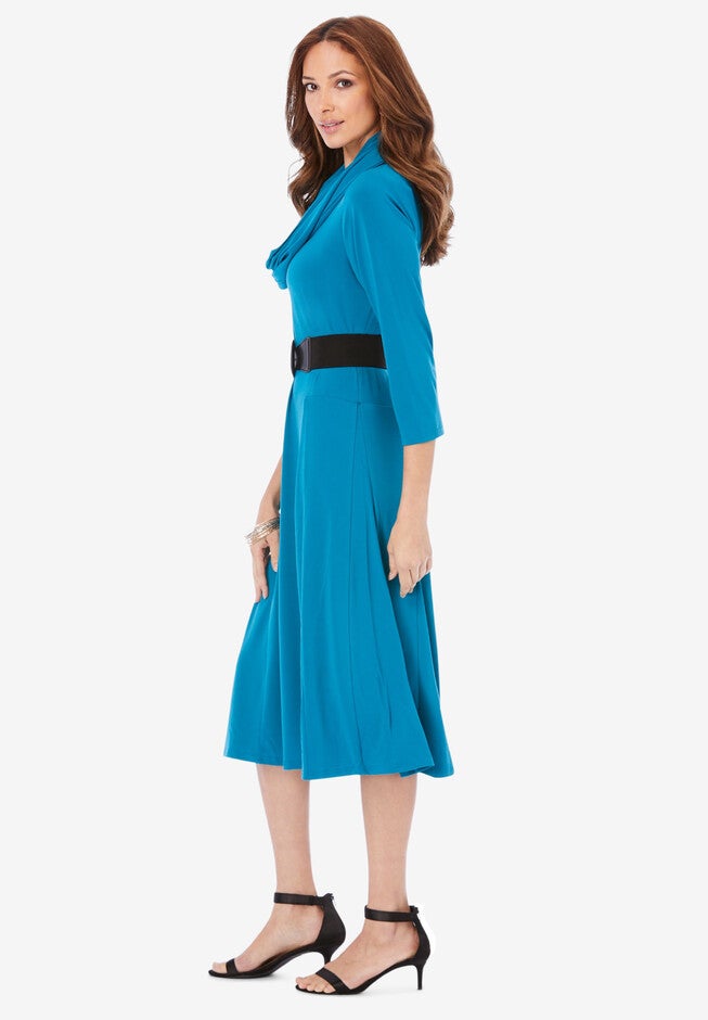 Ultrasmooth® Fabric Infinity Scarf Dress, , alternate image number 2