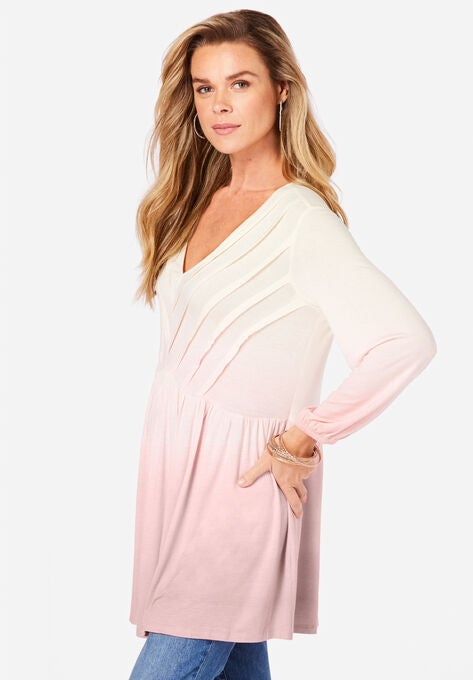 Ombre Fit-and-Flare Ultra Femme Top, , alternate image number null
