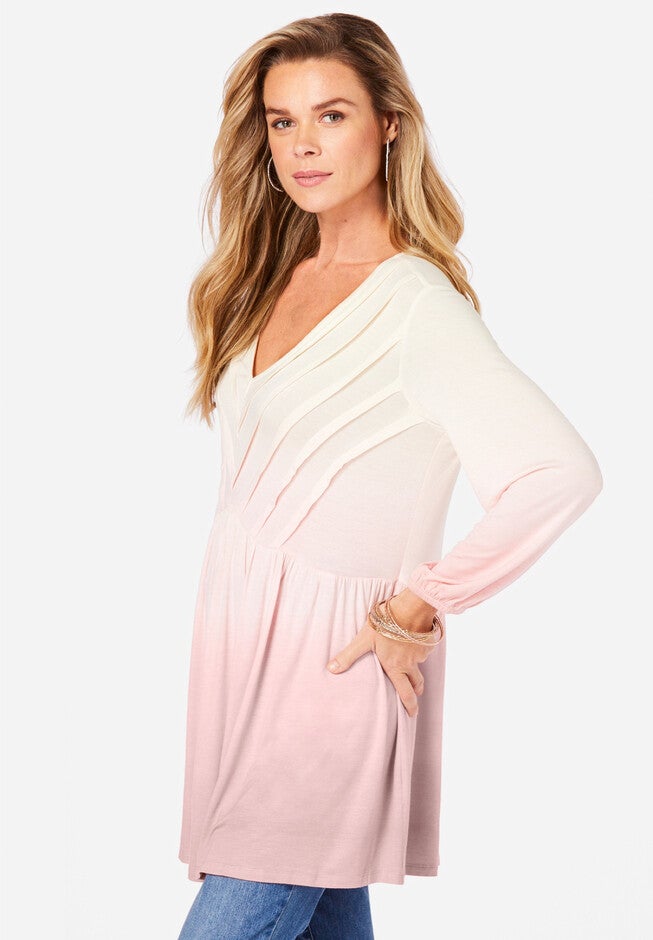 Ombre Fit-and-Flare Ultra Femme Top, , alternate image number 2