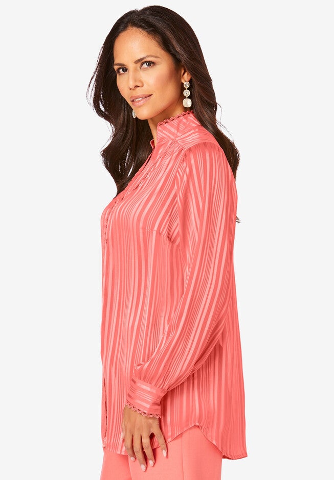 Shadow-Stripe Big Shirt, , alternate image number null