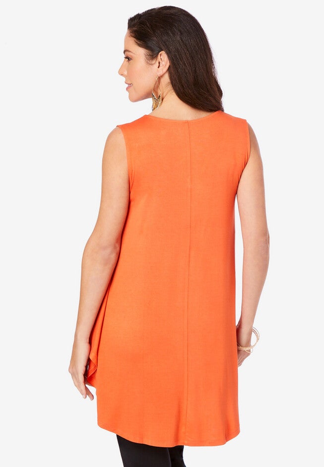 Sleeveless Crisscross Ultra Femme Tunic, , on-hover image number 1