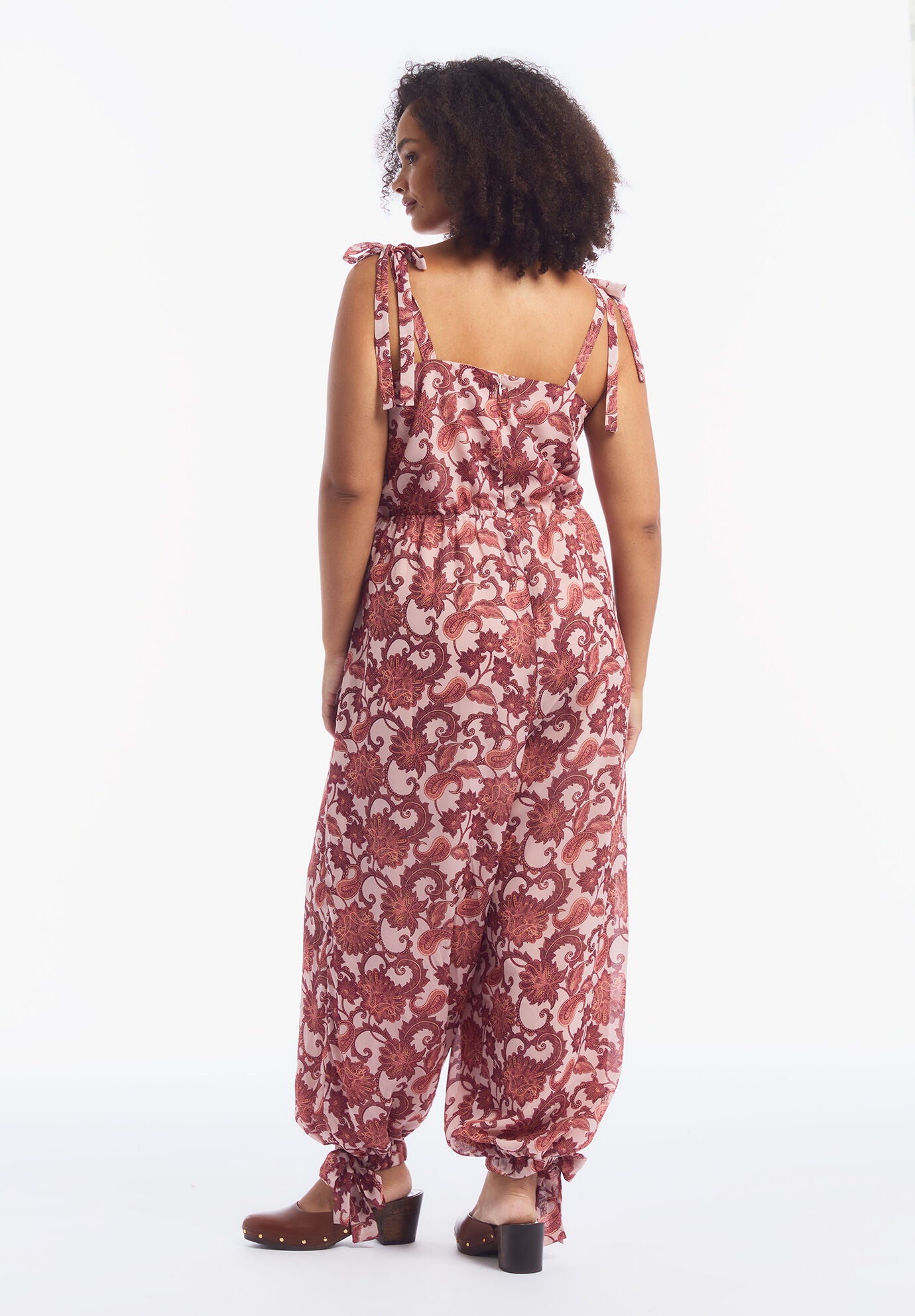 Crinkle Chiffon Jumpsuit, RED LOTUS BAZAAR, alternate image number 2