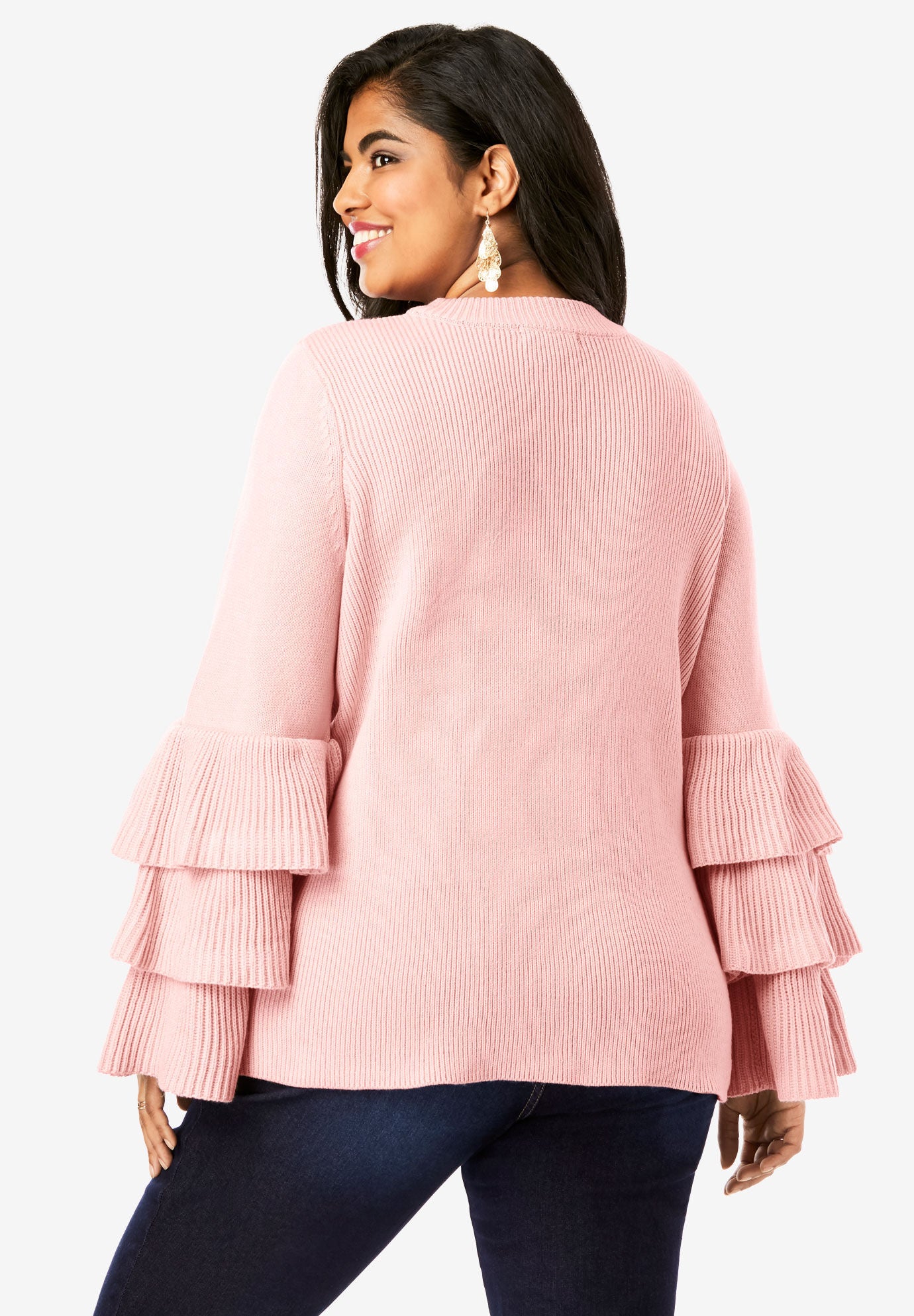 Tiered Sleeve Sweater Fullbeauty Outlet
