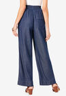 Pull-On Wide-Leg Chambray Pant, , on-hover image number null