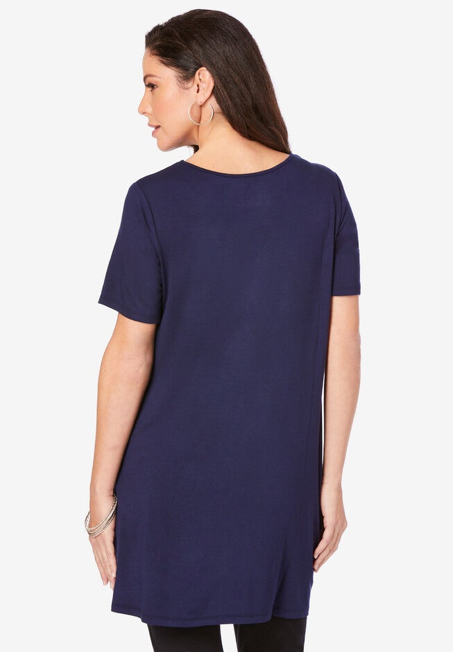 Lattice-Detail Ultra Femme Tunic, , on-hover image number 1