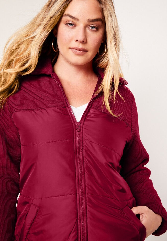 Quilted Puffer Coat, , alternate image number null