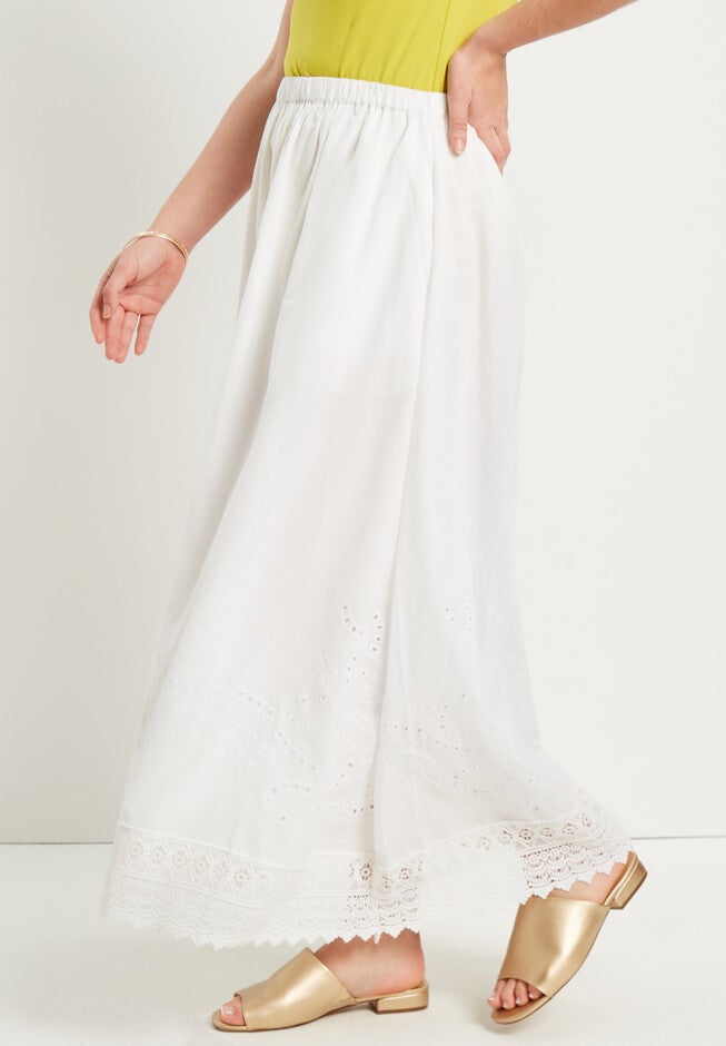 Crochet-Detailed Skirt, , alternate image number 2