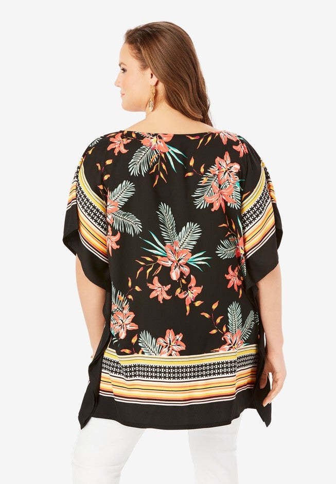 Handkerchief-Hem Caftan, , on-hover image number 1
