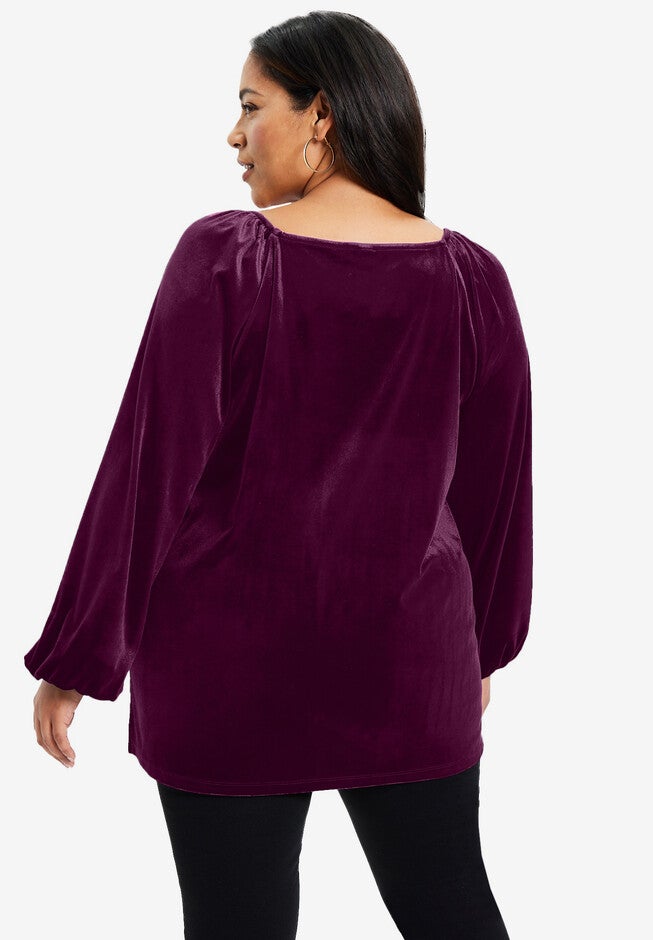 Sweetheart Velour Top, , on-hover image number 1