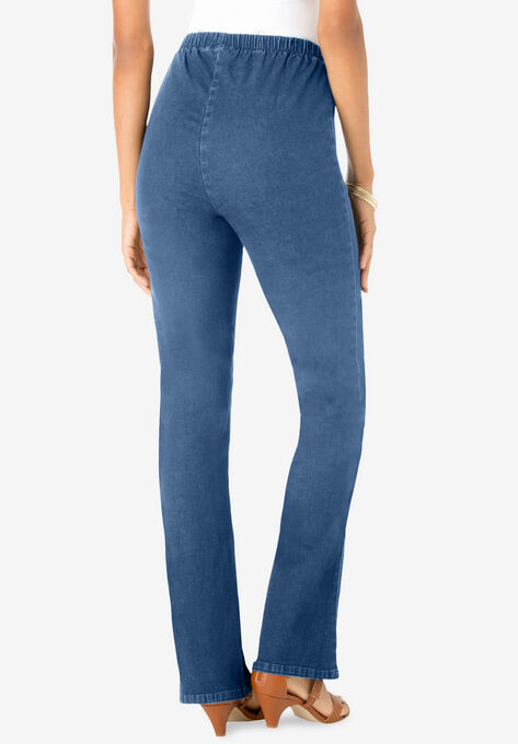 Bootcut Pull-On Stretch Jean, , alternate image number null