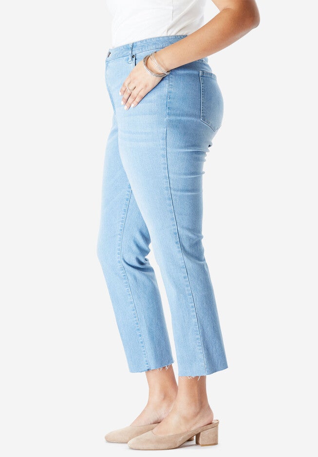 Crop Straight-Leg Jean by Denim 24/7®, , alternate image number null