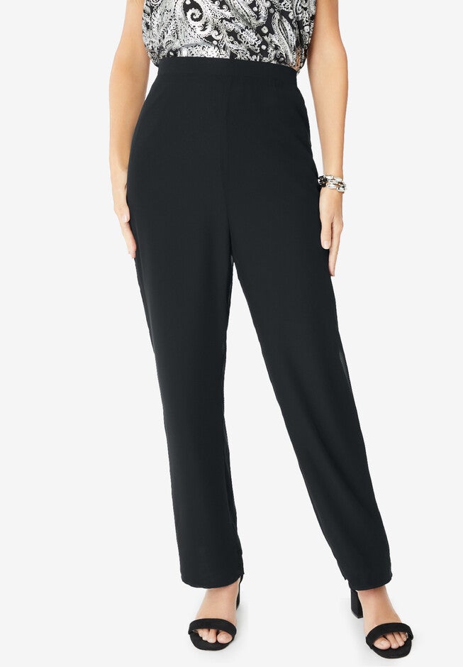 Foil-Print Georgette Pant-Set., , alternate image number null