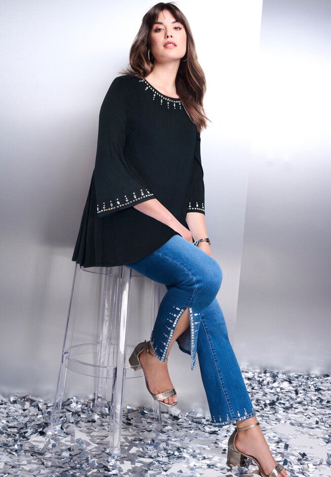 Diamante Boatneck Tee., , alternate image number 4