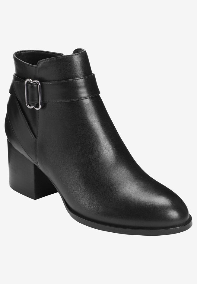 Maggie Bootie , BLACK LEATHER, hi-res image number null