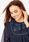 Embroidered Peasant Tunic, , alternate image number null
