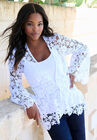 Bell-Sleeve Lace Jacket, , alternate image number null