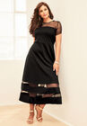 Organza Trim Dress, , alternate image number null
