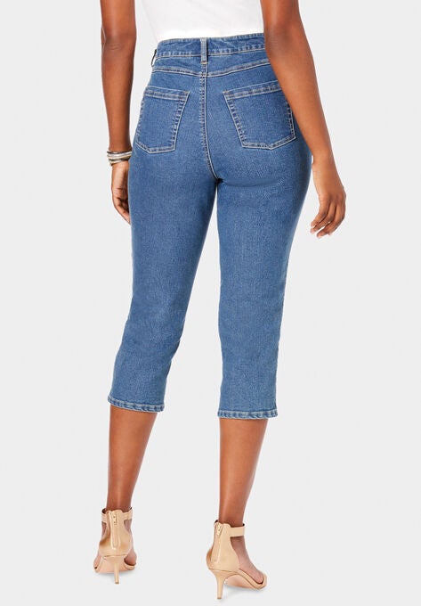 Denim Capri, , on-hover image number null