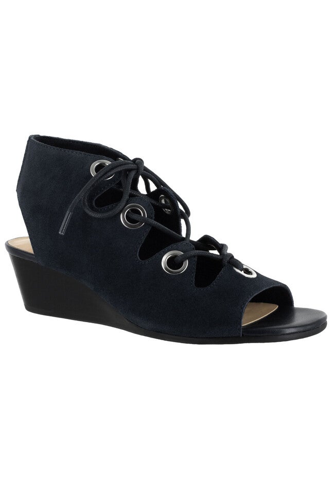 Ingrid Sandals by Bella Vita®, BLACK SUEDE, hi-res image number 0