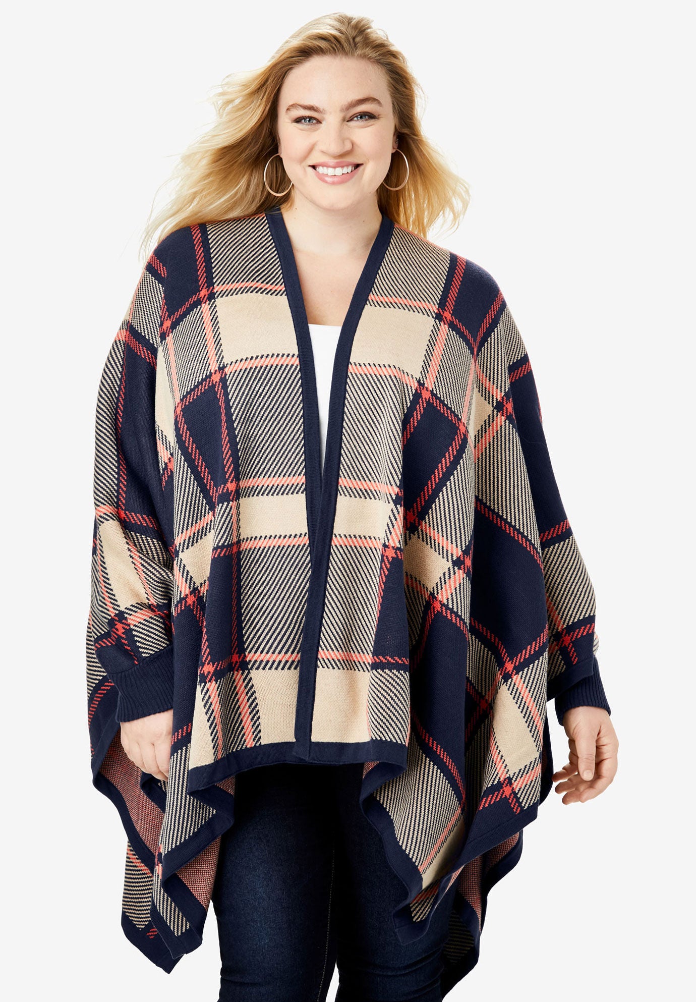 poncho cardigan