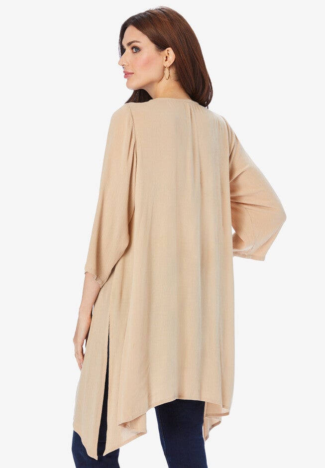 Embroidered Henley Tunic, , on-hover image number 1