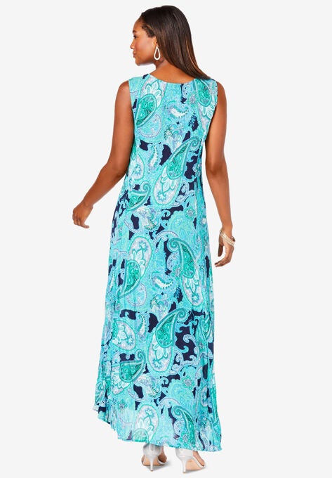 Sleeveless Crinkle Dress, , on-hover image number null